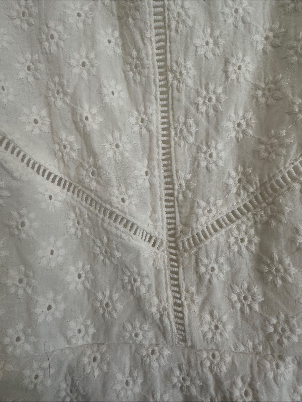 White Eyelet Skater Dress - Picture 8 of 12